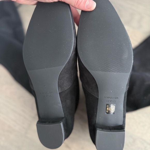 NWT Stuart Weitzman Black Genna City 25 Suede Over-Knee Boot W9/40 - Picture 2 of 12